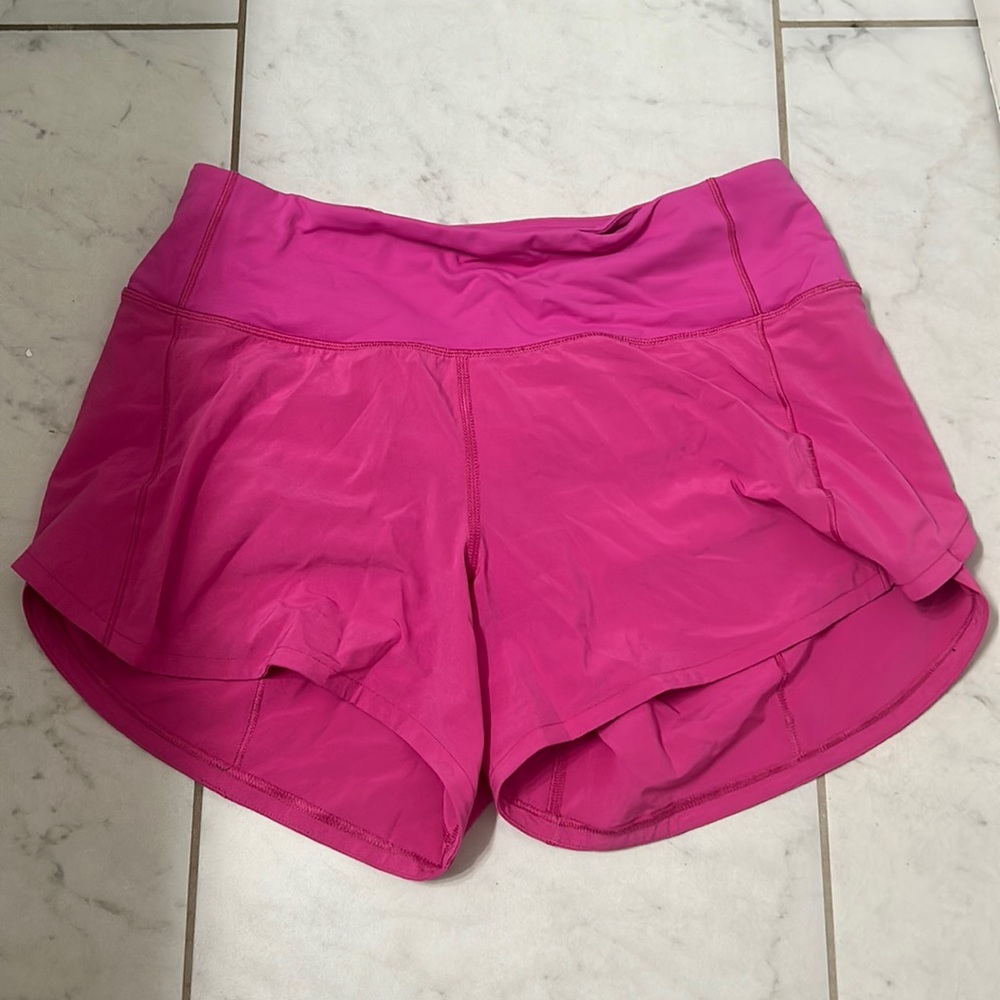 Lululemon Size 4 tall pink speed ups